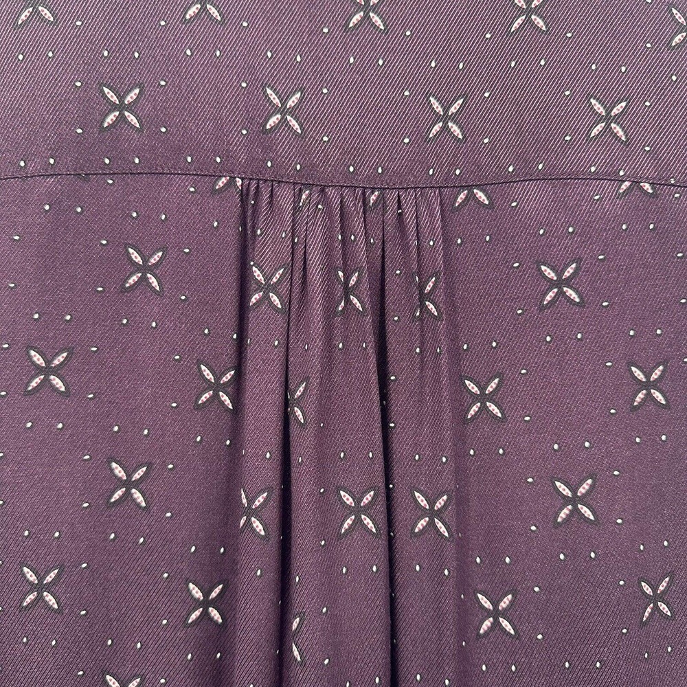 Maeve by Anthropologie Mini Dress S Gillian Abstract V Neck Long Sleeve Casual - Picture 7 of 10